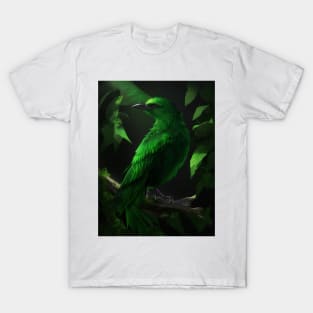 Beautiful Green Bird T-Shirt